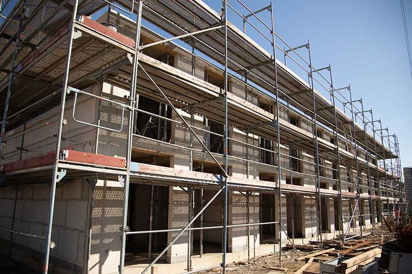 نظام الإطار ، جاك القاعدة ، مقرنة السقالات