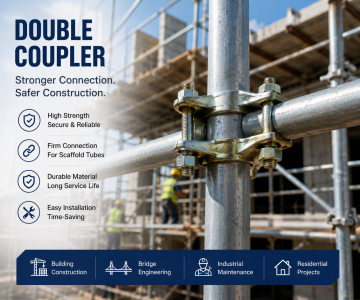 Acoplador doble: Conector esencial del andamio para la seguridad y la estabilidad