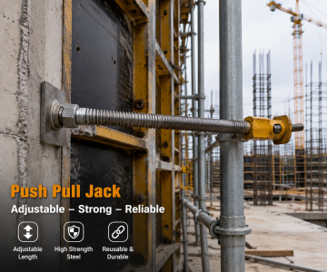 Push Pull Jack: Composant réglable essentiel pour les systèmes de coffrage et d'échafaudage