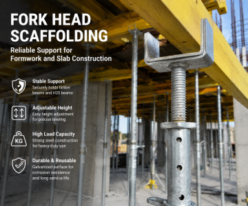 Fork Head Andaimes: Suporte ajustável confiável para cofragem e laje Construção